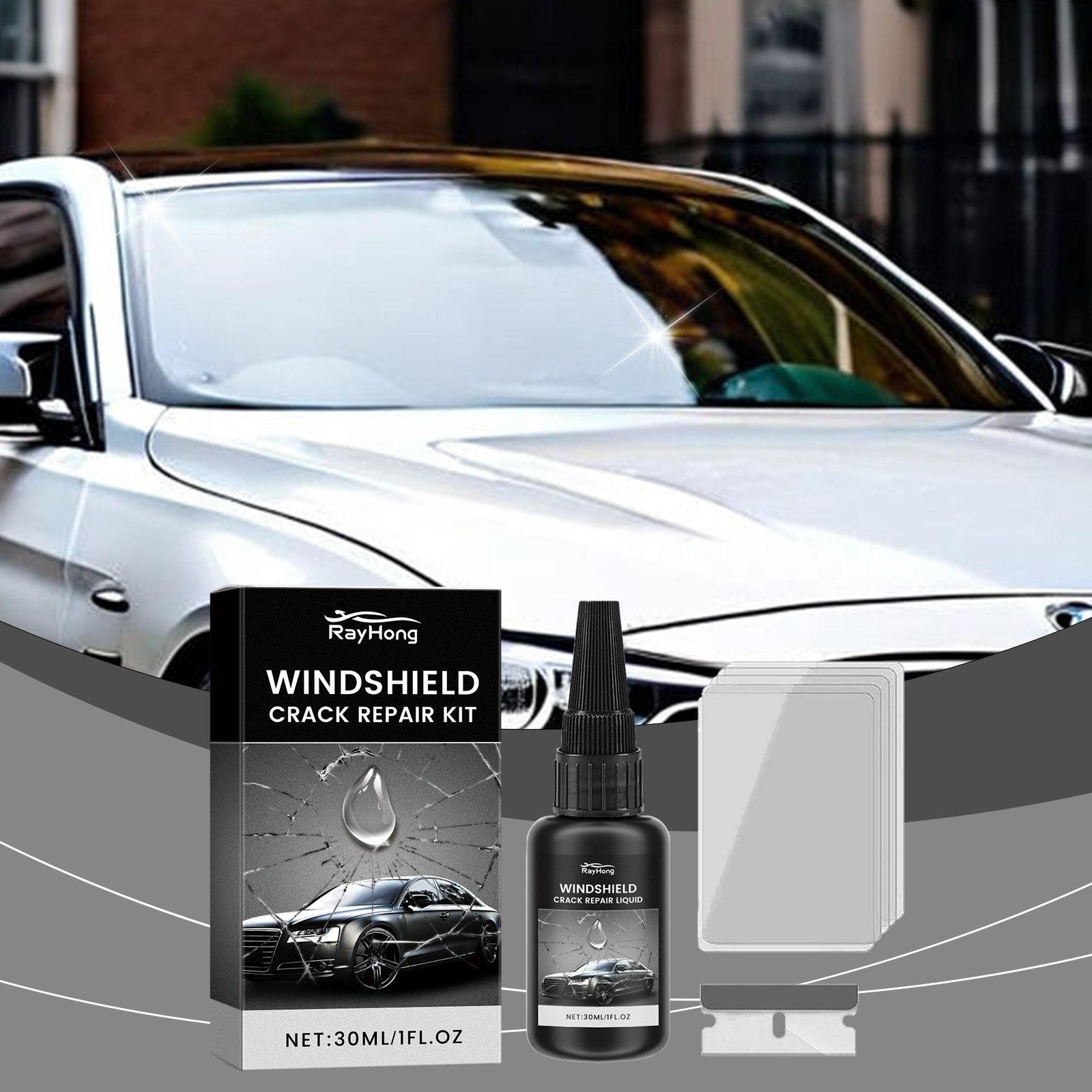 Windshield Repair Glue - Winds - Liquid Uv Glue Kit recension och pris