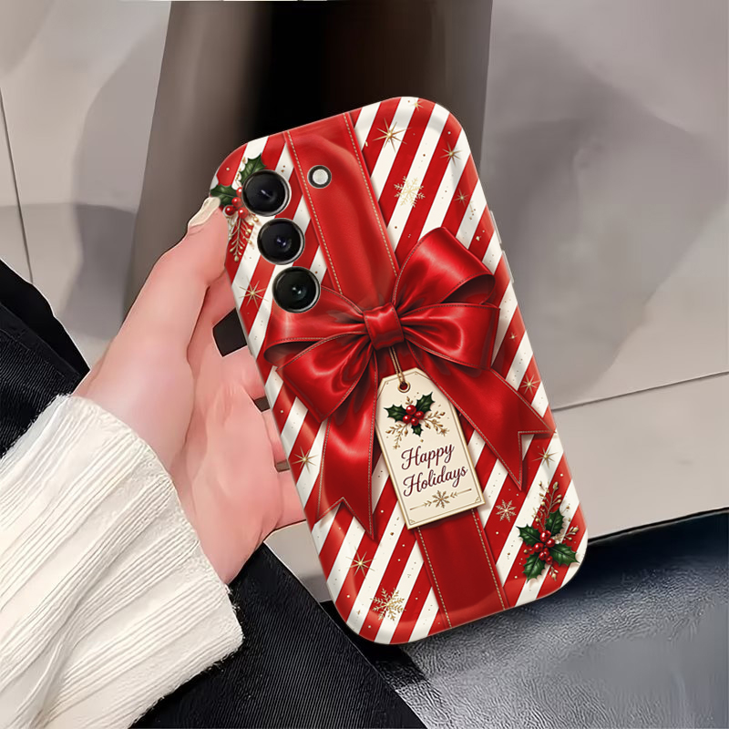 Red Striped Christmas Gift Box - Samsung Galaxy A55 recension och pris
