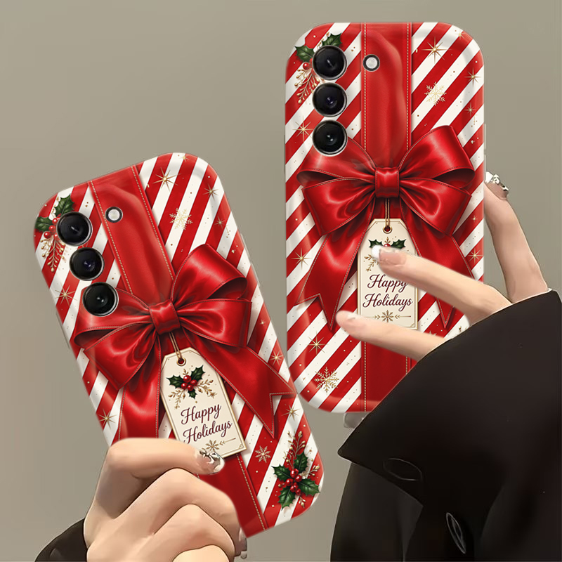 Red Striped Christmas Gift Box - Samsung Galaxy A55 recension och pris