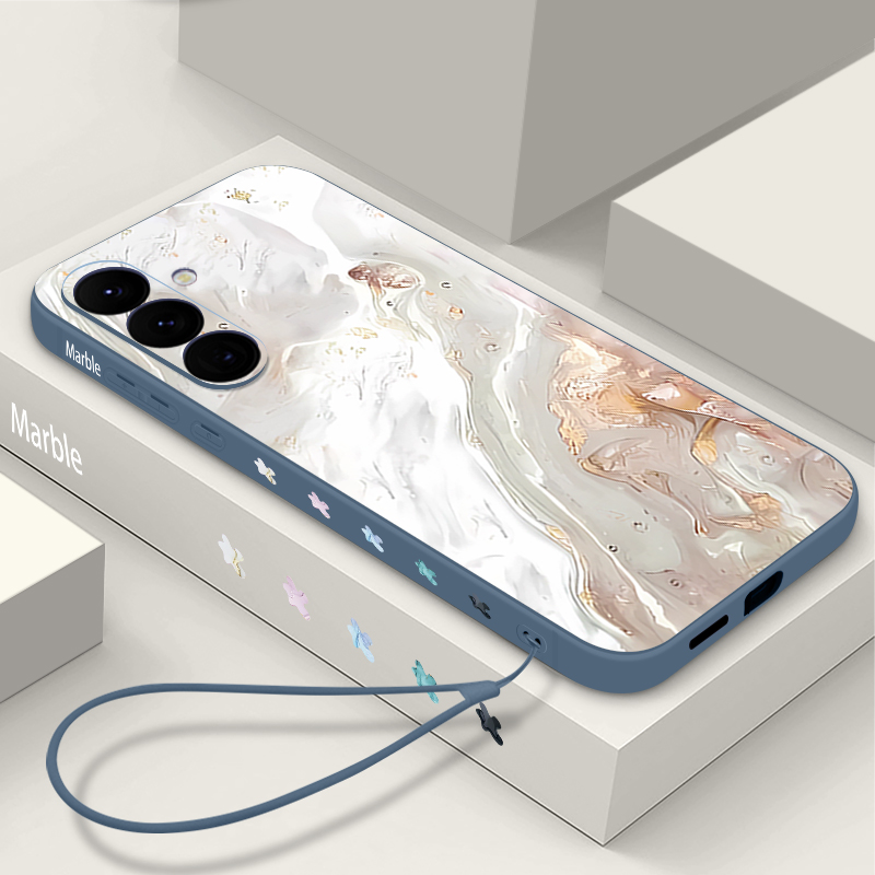 Marble Print Soft TPU Lanyard  - Samsung Galaxy A55 recension och pris